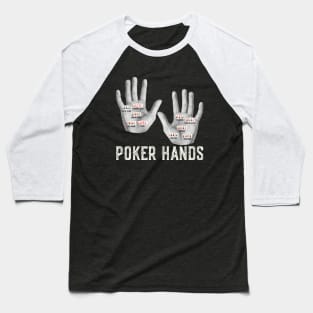 Poker Hands Baseball T-Shirt